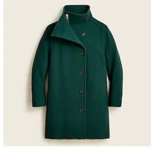 STUNNING J. Crew emerald green stadium cloth Villa coat 12T